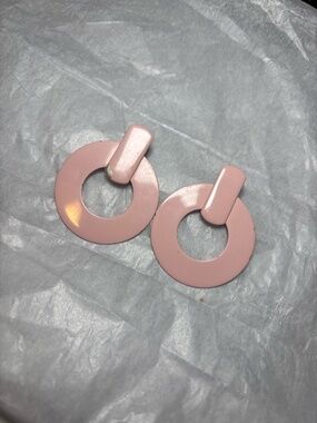 J.Crew enamel pink earrings * accepting offers * read description